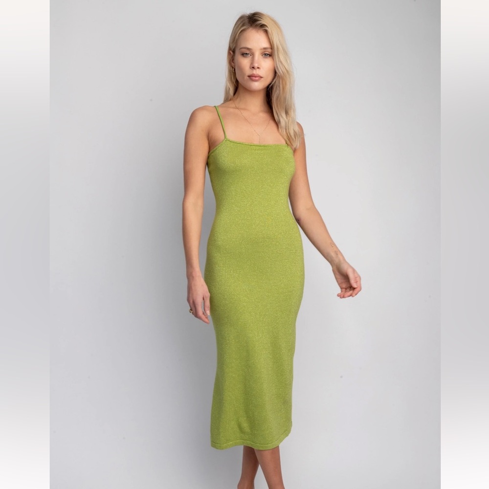 Kiele Tank Dress in Lime